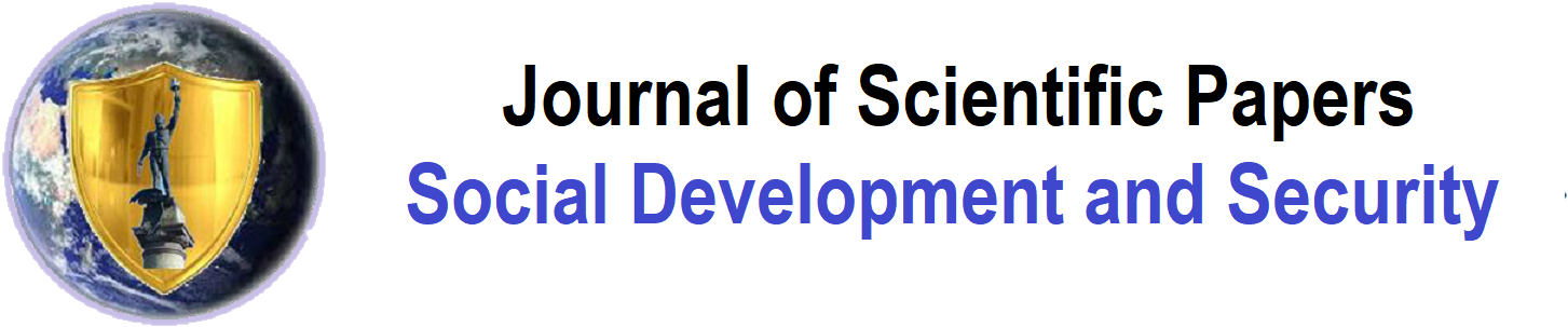 Journal of Scientific Papers "Social development and Security"